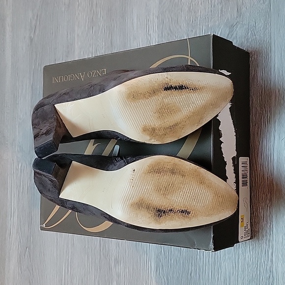 Enzo Angiolini Dark Grey Suede Booties - Picture 6 of 14